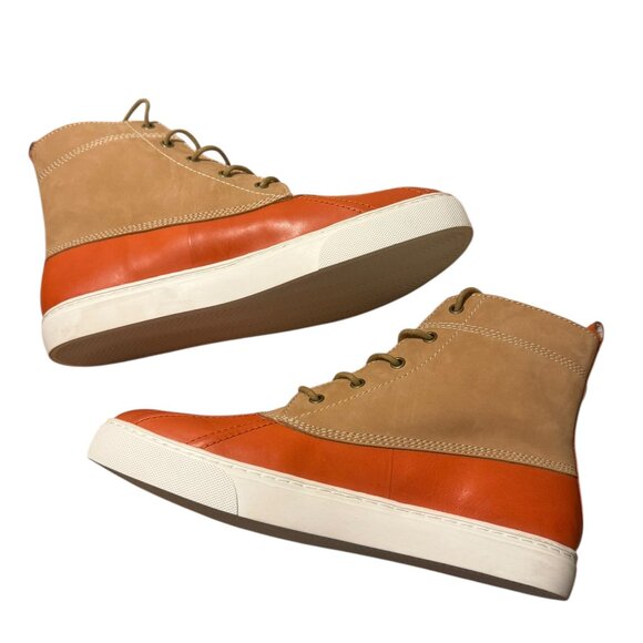 Men's BASS Huckleberry Duck Boot 8.5 NWOB Pumpkin Orange - Picture 5 of 9